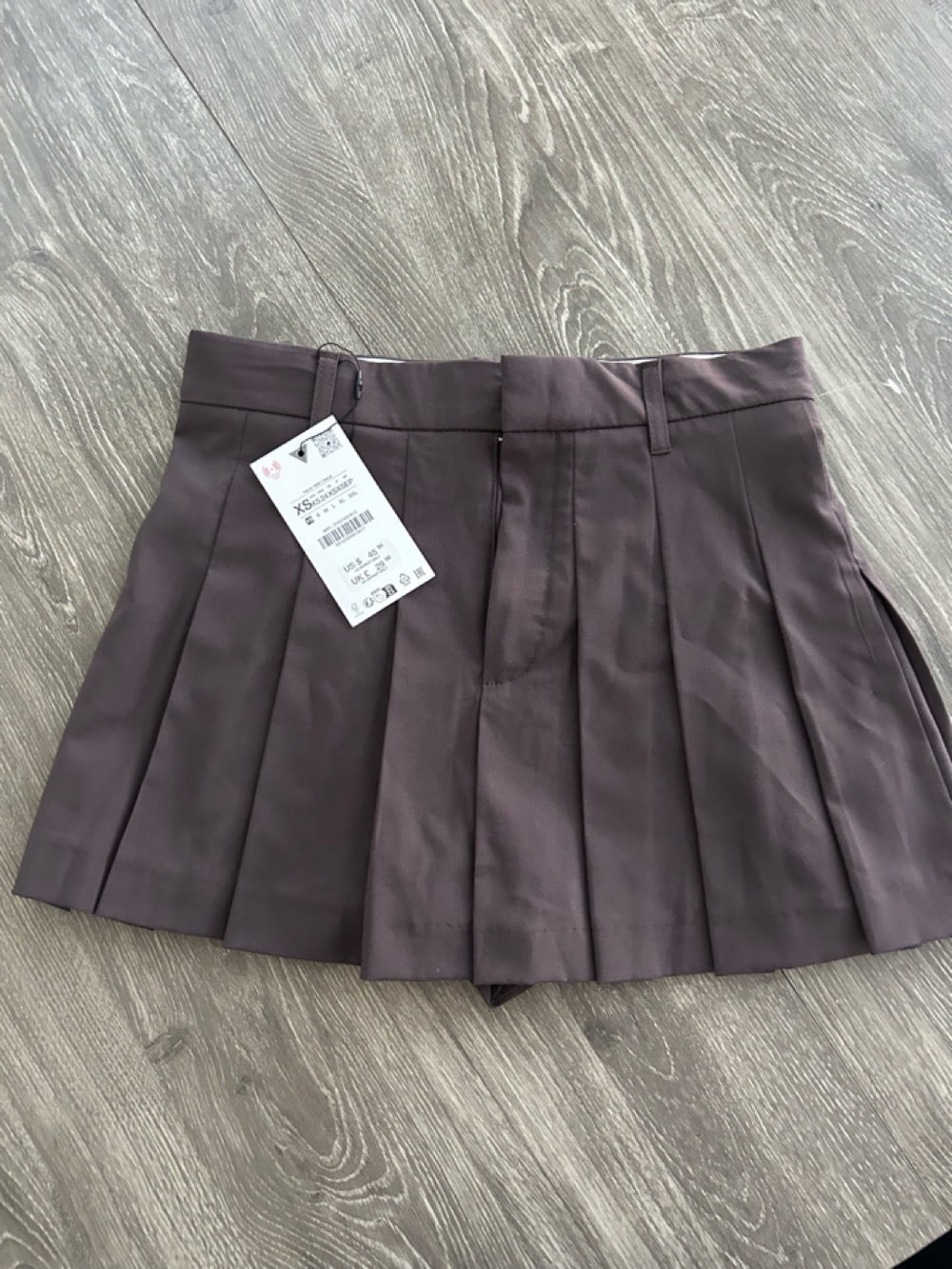 ZARA brown Skort. Size XS. NEW
